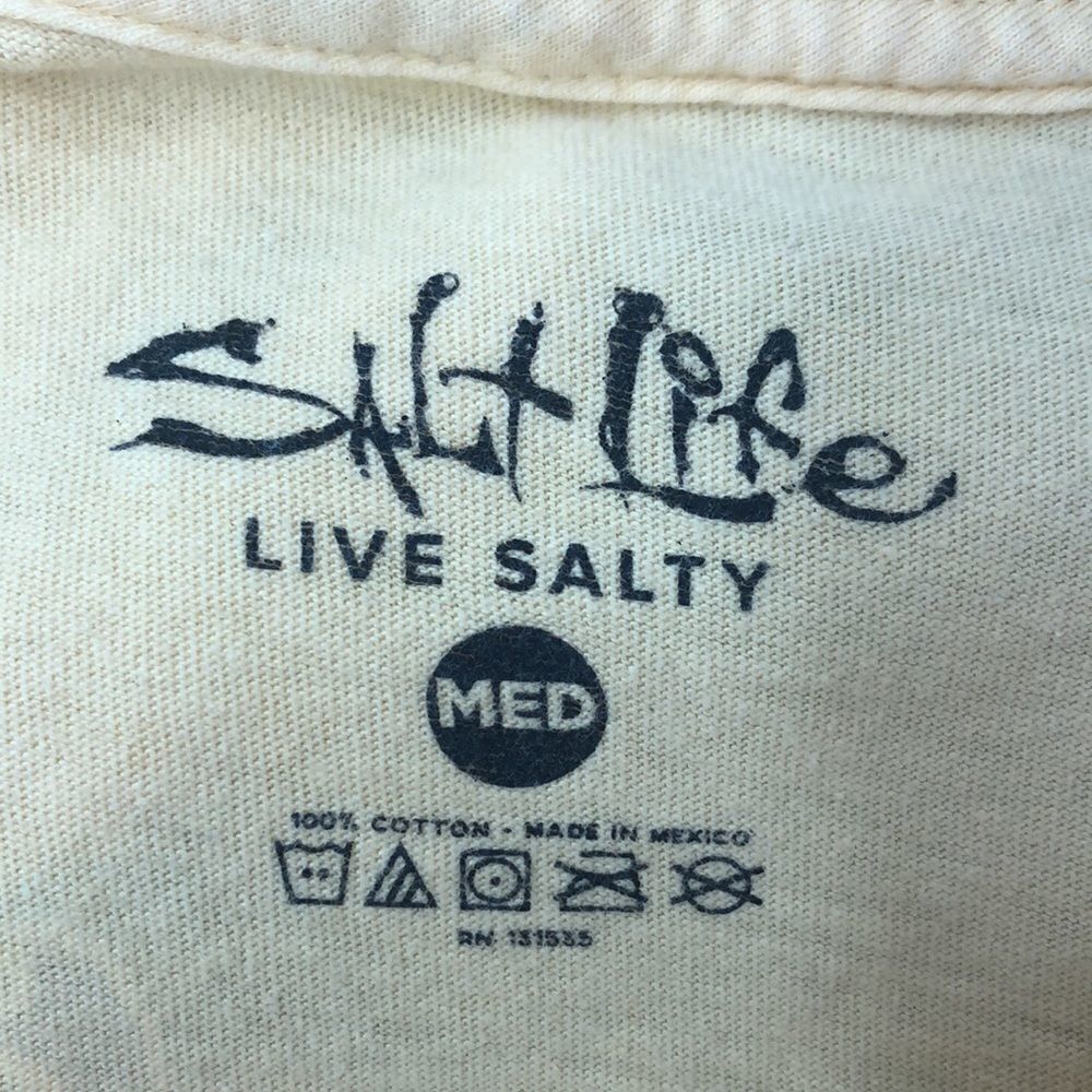 Men’s Salt Life Yellow Fish Tee - Picture 4 of 4